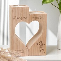 Porte-bougies coeur