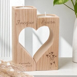 Porte-bougies coeur