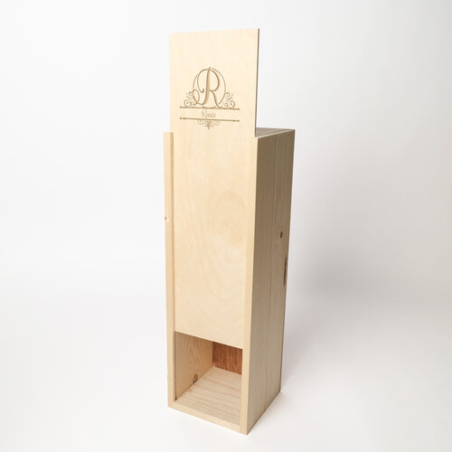 Houten wijnkist gepersonaliseerd Houten wijnkist gepersonaliseerd