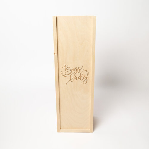 Houten wijnkist gepersonaliseerd Houten wijnkist gepersonaliseerd