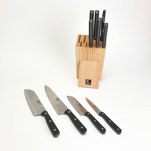 Messenblok met tekst gegraveerd Messenblok met tekst gegraveerd