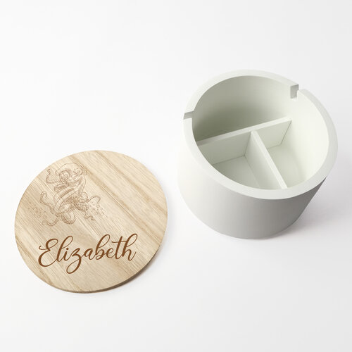 Juwelendoosje met naam en tekst Juwelendoosje met naam en tekst