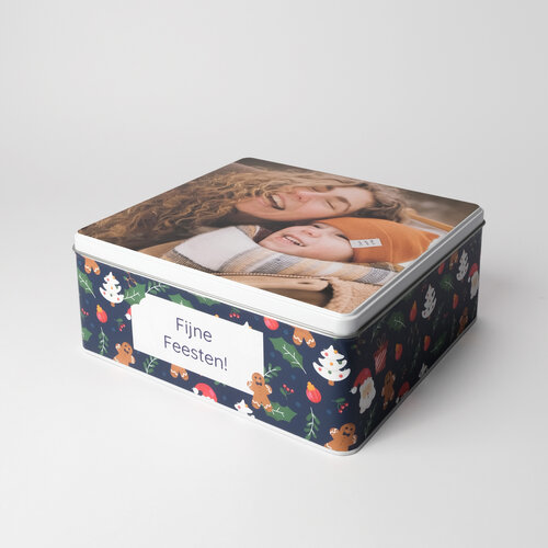 Boîte à biscuits avec votre propre photo Boîte à biscuits avec votre propre photo