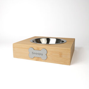 Voederbak met gravure Voederbak met gravure