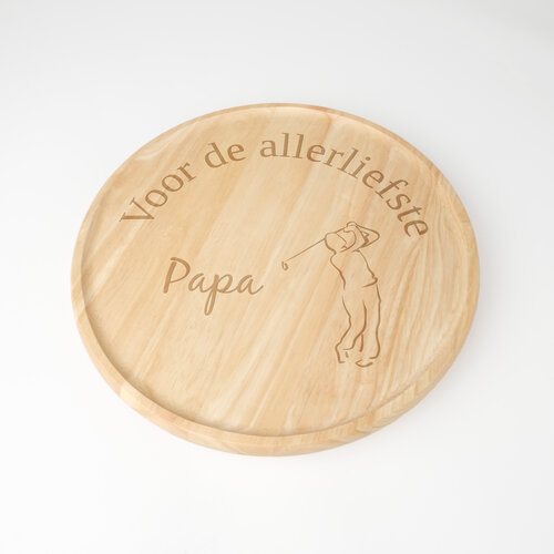 Draaiplateau Bamboe met personalisatie