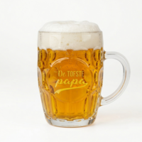 Chope à bière en verre
