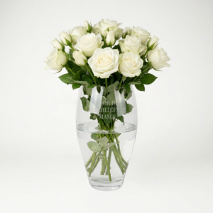 Vase bombé avec inscription