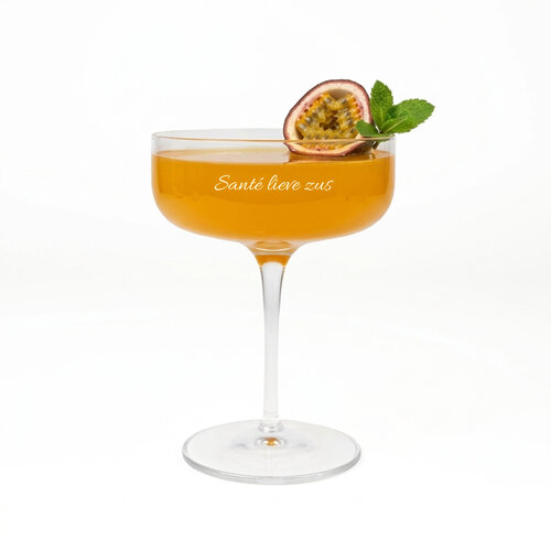 Cocktailglas met gravering
