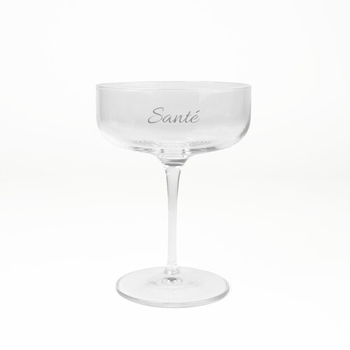 Cocktailglas met gravering