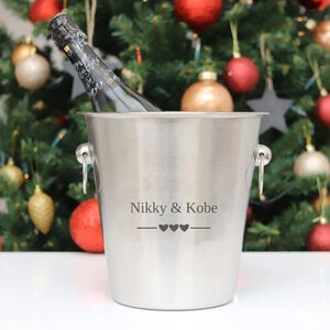 Champagnekoeler met gravering