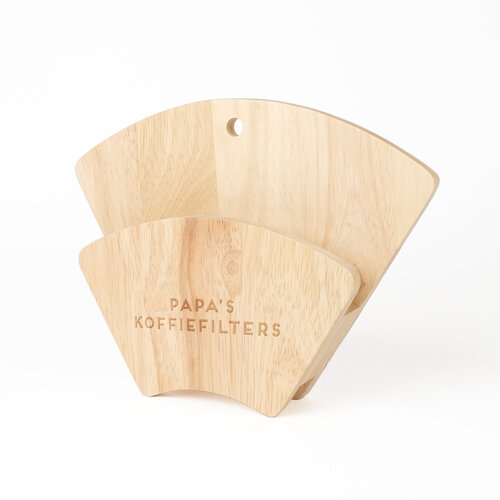 Koffiefilterhouder met gravering
