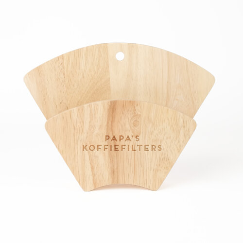 Koffiefilterhouder met gravering