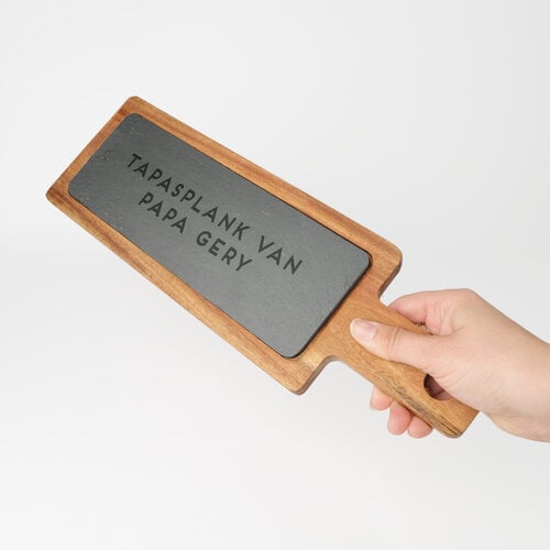 Gepersonaliseerde tapasplank met leisteen