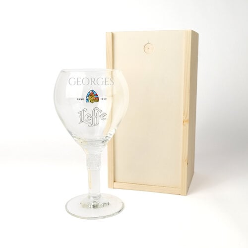 Leffe Glas met gravering Leffe Glas met gravering
