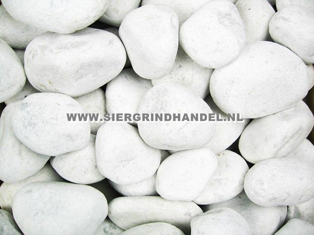 Carrara sierstenen rond 60-100 mm (bigbags)