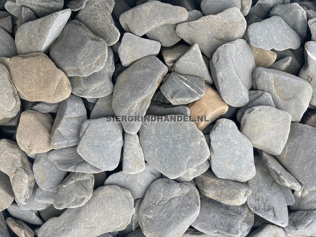 Flat Pebbles Zwart siergrind (bigbags)