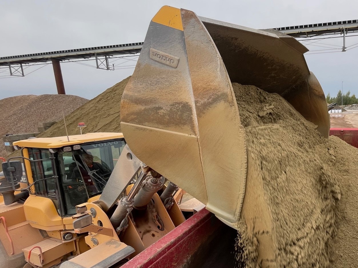 Gele Dolomiet siersplit 0-8 mm (losgestort)