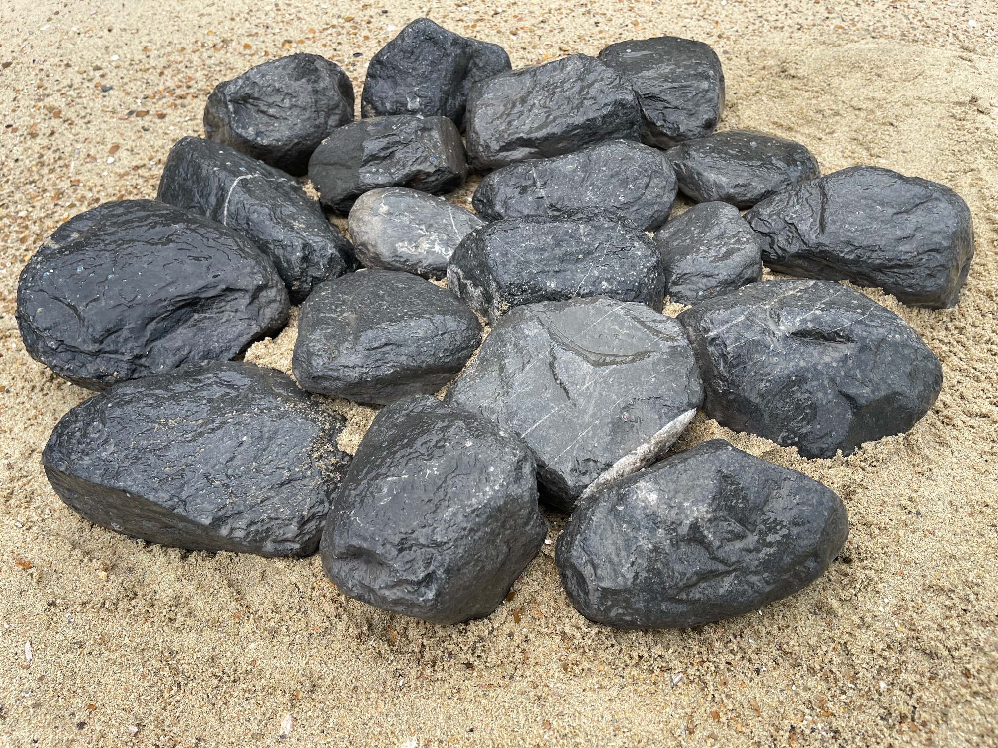 Ardenner Grijs  sierstenen ROND 9-15 cm (bigbags)