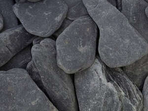 Flat Pebbles Black siergrind  (bigbags)
