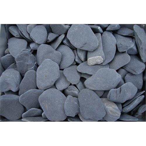 Flat Pebbles Black siergrind (bigbags)