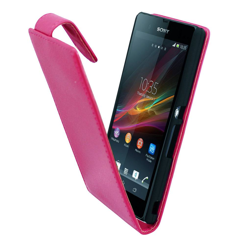 Voorstel Volgen Specialist Colorfone Hoesje Business Sony Xperia Z Donker Roze - demo05-accessoires