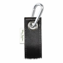 Van Buren Koeienhuid sleutelhanger - Black