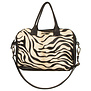 Tas Milou - Zwart/zebra print | Leren koeienhuid schoudertas