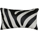 Koeienhuid Kussen met Zebra print | 30 x 50 cm
