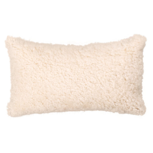 Van Buren Schapenvacht kussen | Teddy offwhite - Crossbreed  30x50cm