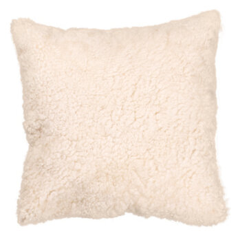 Van Buren Schapenvacht kussen | Teddy offwhite - Crossbreed 45x45cm