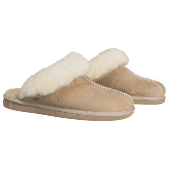 Van Buren Lamsvacht Instap Dames Pantoffel Camel