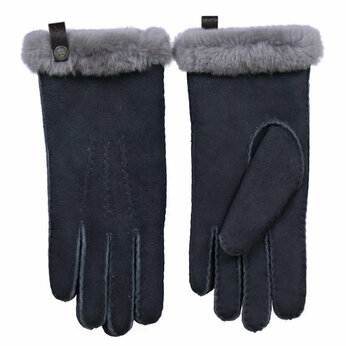 Van Buren Schapenvacht handschoenen - Grijs- Dames