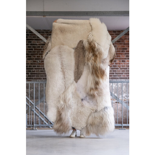 Van Buren Schapenvacht vloerkleed - Melange vloerkleed 160x140 cm
