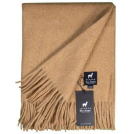 Alpaca Wollen Plaid | Oker geel | 200x150cm