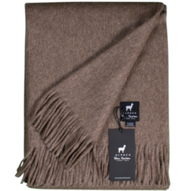 Alpaca Wollen Plaid | Chocolade | 200x150cm