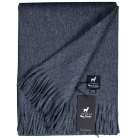 Alpaca Wollen Plaid | Donkerblauw | 200x150cm
