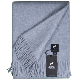 Alpaca Wollen Plaid | Licht blauw | 200x150cm
