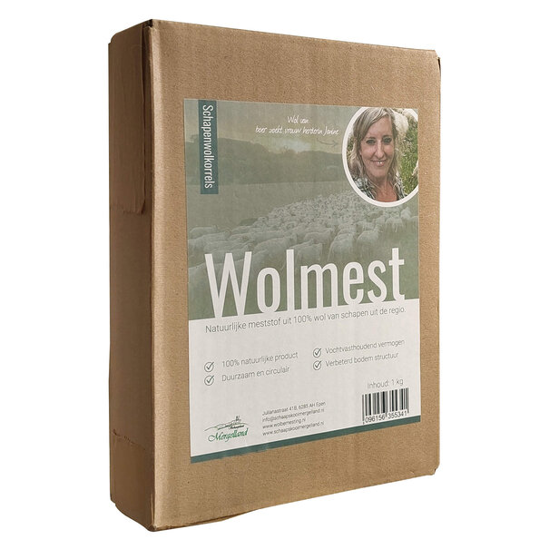 Schaapskooi Mergelland Schapenwolkorrels - Schapenwol als meststof