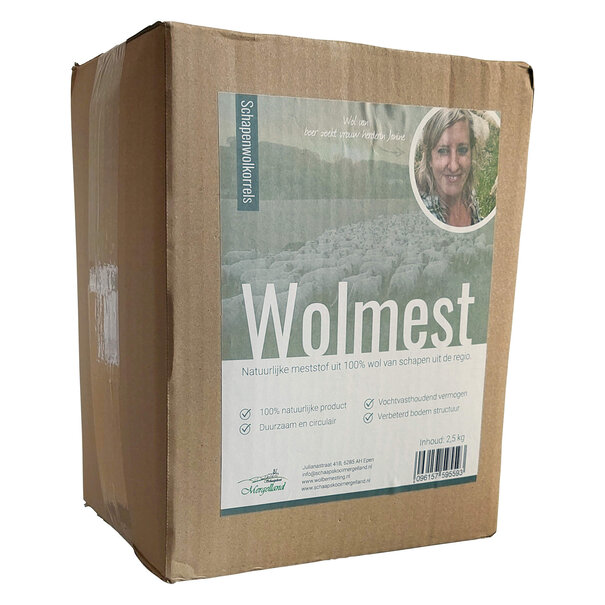 Schaapskooi Mergelland Schapenwolkorrels - Schapenwol als meststof