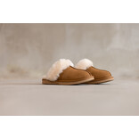 Van Buren Lamsvacht Slippers Lumi Camel- Maat 37 t/m 43