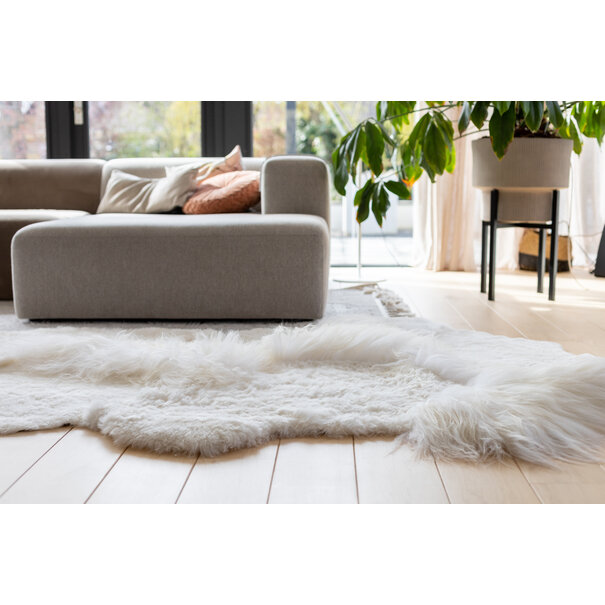 Van Buren sinds 1861 Schapenvacht vloerkleed - Melange vloerkleed 180x120 cm