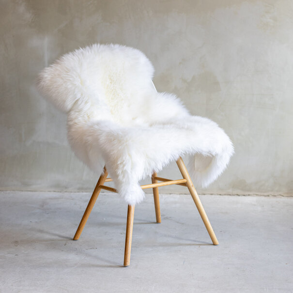 Van Buren sinds 1861 Witte schapenvacht aanbieding - Groot (ca. 90 - 110 cm)