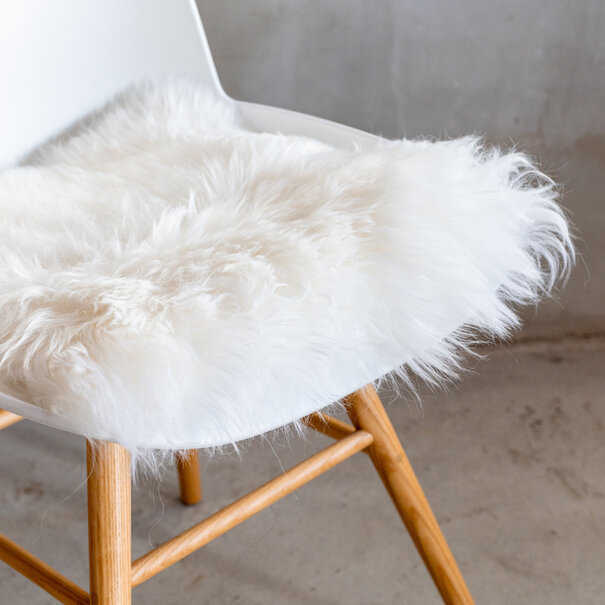 Van Buren sinds 1861 Witte Chair Pad van Texels Schapenvacht