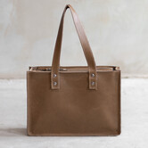 Handtas  - Zand leder