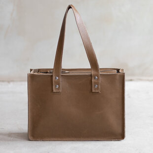 Handtas  - Zand leder