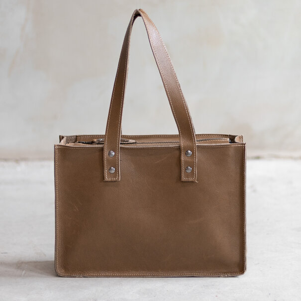 Van Buren sinds 1861 Handtas  - Zand leder