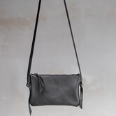 Crossbody clutch - Zwart leder