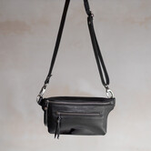 Fannypack - Zwart leder