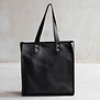 Shopper - Zwart leder