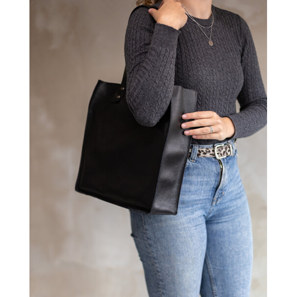 Van Buren sinds 1861 Shopper - Zwart leder
